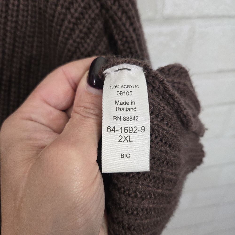 King Size vintage cozy cardigan sweater - Picture 13 of 16